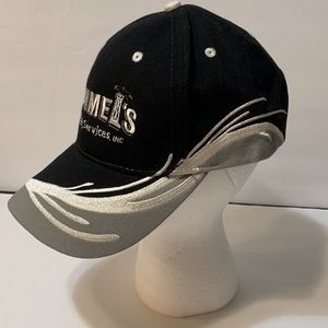 Rummels oil field service baseball hat cap black & silver, Otto, os, Velcro